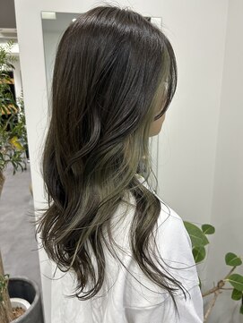 タブーオー(TABOO.O) オリーブベージュ×インナーカラー