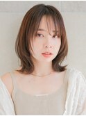 ナチュラル外ハネ/レイヤーボブ/大人可愛い/抜け感