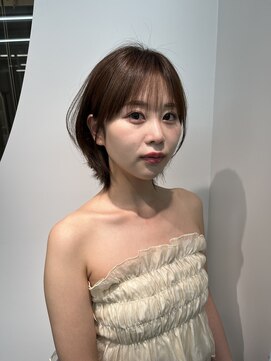 ロンドルピナス 小倉(Lond Lupinus) 黒髪カタログ/オリーブグレー/ココアベージュ/小顔に見せるヘア