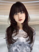 シー バイ ロンド 新宿(Sea by Lond)&nbsp;ココアベージュ×レイヤー[小顔/黒髪/オリーブグレー]