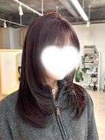 トト 船橋店(toto.)&nbsp;◇ココアブラウンボルドーミディアムレイヤーウルフカット[船橋]