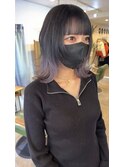 ペールラベンダー×ブルーブラック