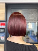 エアーベリー(AIR BERRY)&nbsp;チェリーレッド×切りっぱなしボブ