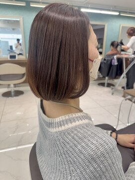 アッシュ 下北沢店(Ash) シンプルな内巻きボブ