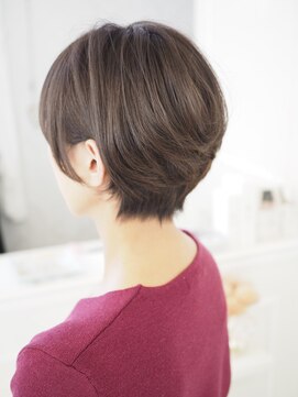 ヘアーデザイン アンジェロ インアルト(Hair Design Angelo In alto) 40代/50代/大人の美シルエット耳かけショート/ショコラブラウン