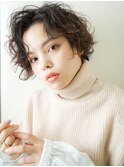 マニッシュショートに低温デジタルパーマで柔らかく♪
