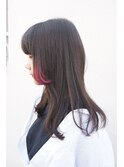 【invitation】インナー・イヤリングカラー・パープルピンク