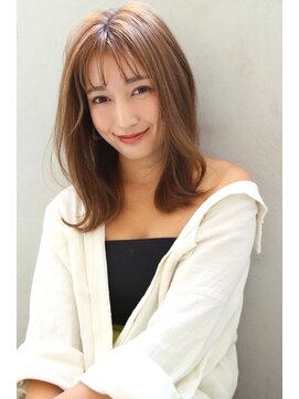 ザ キャンバス ミヤザキツネヒサ(THE CANVAS 宮崎恒久) 【CANVAS/宮崎】シアカラー/ベージュカラー/外はねセミディt