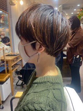 グラッシー センター北店(GLASSI) 【GLASSI】大人かわいい★小顔耳掛けマッシュショート★髪質改善
