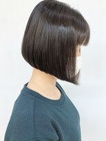 クオリス 上板橋店(QUALIS) 前下がりボブ/パッツン/艶ボブ/ツヤ髪/10代/黒髪/ショートボブ