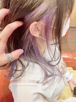 ヘアスタジオ ガロウ(hair stuido garou)&nbsp;インナーカラー（ホワイトパープル）