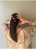ワンレン/黒髪/ボブルフ/ネビージュ/小顔/髪質改善/清澄白河