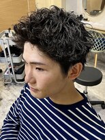 ヘーゼル 博多(HAZEL.)&nbsp;ベリーショート短髪パーマ/タツヨシ