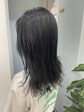 トゥーリ 薬院店(tuuli) tuuli miyu 大人のブルーブラック/切りっぱミディアム