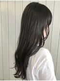 ふんわりロングレイヤー ツヤロング 黒髪