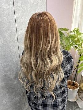 ガルボヘアー 名古屋栄店(garbo hair) #プルエクステ#バレイヤージュ#ギャル#10代#20代#名古屋