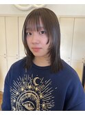 切りっぱなしボブ/透明感カラー/メテオカラー/髪質改善/大府
