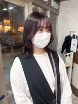 ミニム ヘアー(minim hair)&nbsp;【minim×miku】ナチュラルピンク×顔周りレイヤー