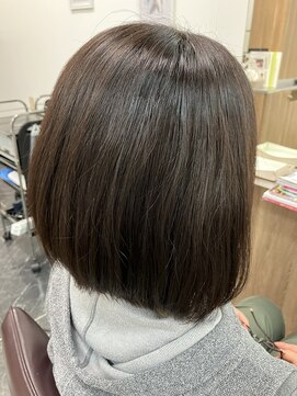ラポールヘア イオン東長崎店 【縮毛矯正】前下がりボブ