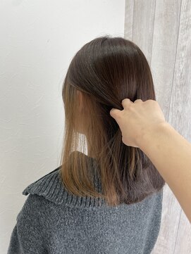 シエル 立川店(CIEL) インナーカラー×ミルクティーベージュ【CIEL×maki】