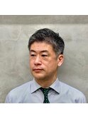 好印象間違いなし　清潔感抜群のアップバング　40代　50代