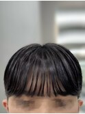 韓国ショートマッシュ シースルー ダウンパーマ