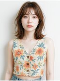 20代/モテ髪/小顔カット/薄めバング/イメチェン/大人可愛い/上田