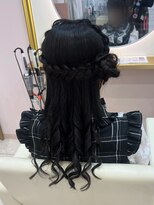 アリエス 大宮駅西口店(Aries)&nbsp;サイドお団子ハーフアップ