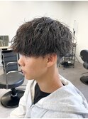 シャドウパーマメンズカットスパイラルパーマツイスパ波巻き