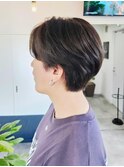 センターパート 曲がる縮毛矯正