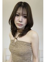 ウル(uLu.)&nbsp;韓国ヘア/レイヤースタイル/レイヤーカット/グレージュ/20代人気