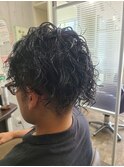 カット×パーマ