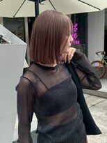 ロマリア(Lomalia)&nbsp;Lomalia表参道ケアブリーチダブルカラーラベンダーボブ