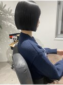 【縮毛をしてもナチュラルなbob】札幌駅/大通り/札幌髪質改善