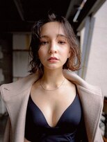 ディジョン(Dijon)&nbsp;韓国顔まわりレイヤーカットグレージュオリーブベージュブラウン