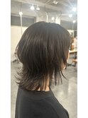 ウルフ×透明感アッシュブラウン