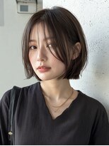 アッシュ 小岩店(Ash)&nbsp;【小顔を叶える】透け感バング×大人コンパクトボブ