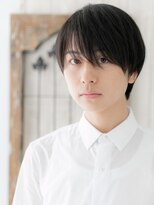 メンズヘア ビーセカンド 草加店(MENS HAIR B-2)&nbsp;学生ブラック重め伸ばしかけリクルートナチュラルショートW草加