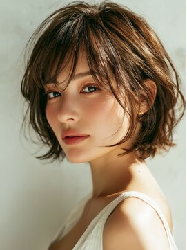 ルシードスタイル グローバルディー 稲毛店(LUCIDO STYLE GLOBAL.D) エアリーショート20代30代40代レイヤーカット韓国ボブ顔周り稲毛
