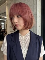 ヌー ノエラ(nu Noella) レイヤーボブ×ピンクベージュ【中村】7/11