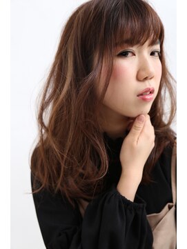 イソラブル(ISOLA-blu) 【シールエクステでハイライト】ベージュ×ポイントエクステ