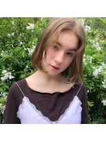 クーエフー(coo et fuu)&nbsp;20代30代くすみグレージュ美肌ボブ　近藤　抜け感ミディアム