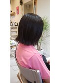 【大人かわいい】小顔切りっぱなしボブヘア