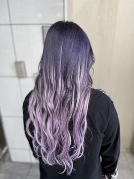 ミラシィ 稲毛(Mirashy) ホワイトパープルバレイヤージュ