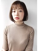 【morio札幌】2022ヘア大人かわいいシースルーバングボブ