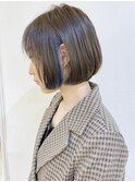 【松戸　ムラマツ】かわいいショートボブインナーブルー