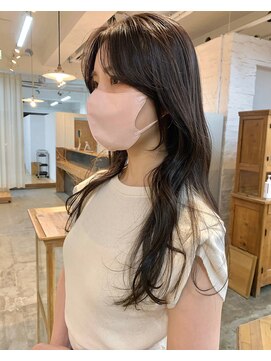 クラフト ヘア デザイン(CRAFT HAIR DESIGN) 【CRAFT】フェイスレイヤーロング / ラベンダーグレージュ