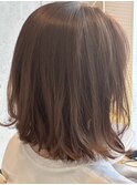 明るい白髪染め 10トーン ピンクベージュ