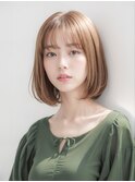 ことりベージュ/ナチュラルボブ/シルキーベージュ/内巻きボブ