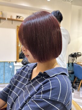 ロンドアベニール 北千住(Lond avenir) ブリーチなしダブルカラー☆美髪ボブ/美髪縮毛矯正[北千住]